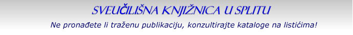 CROLIST -  KATALOG DOMICILNE KNJIZNICE